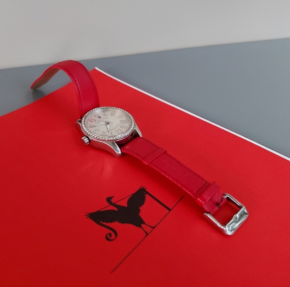 Dooney & Bourke Red Leather Watch